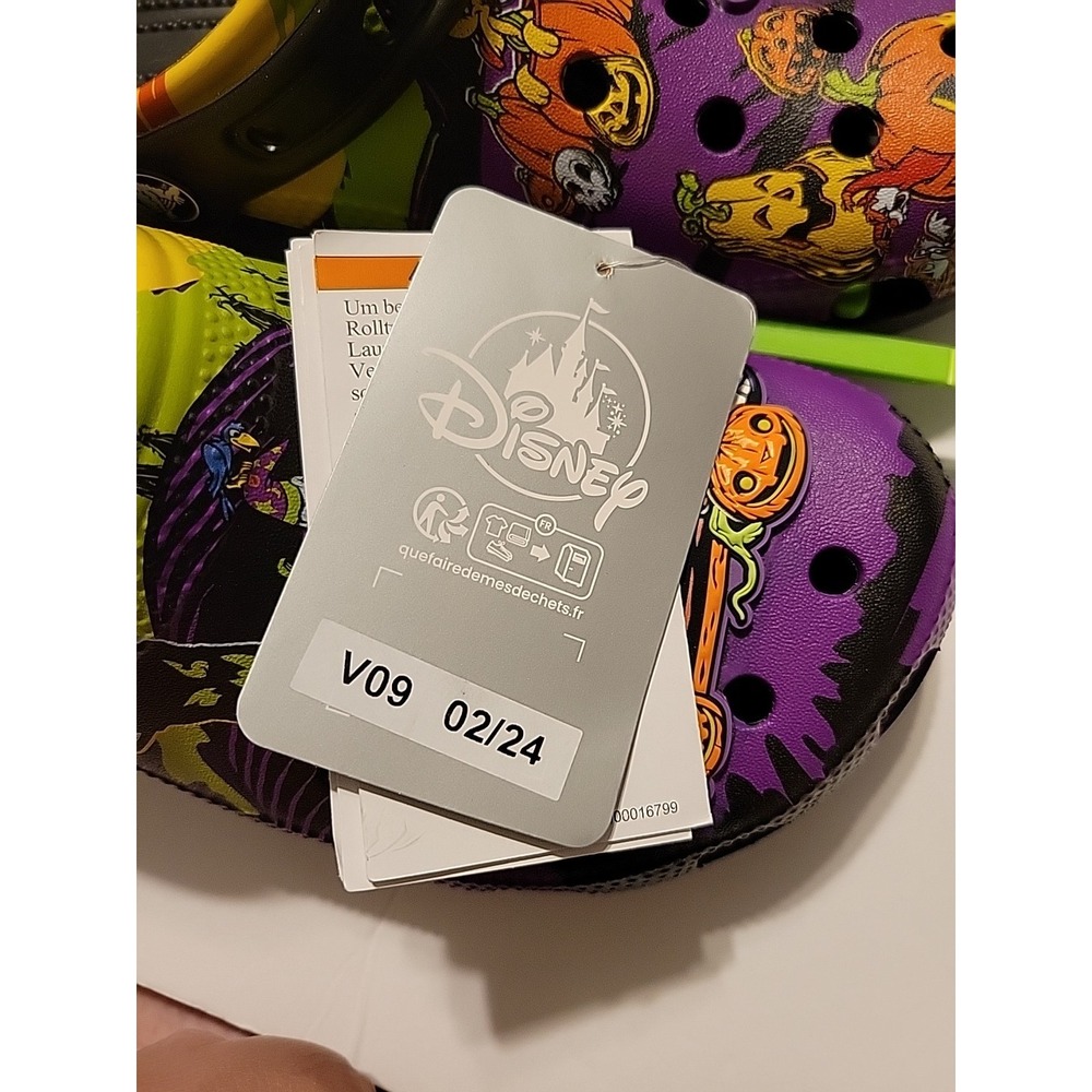 Disney Parks Halloween 2024 Mickey's Pumpkin Patch Adult Clogs Crocs Size M5/W7 - Picture 7 of 7